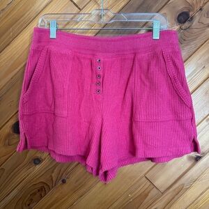 Anthropologie Pink Shorts Size Large